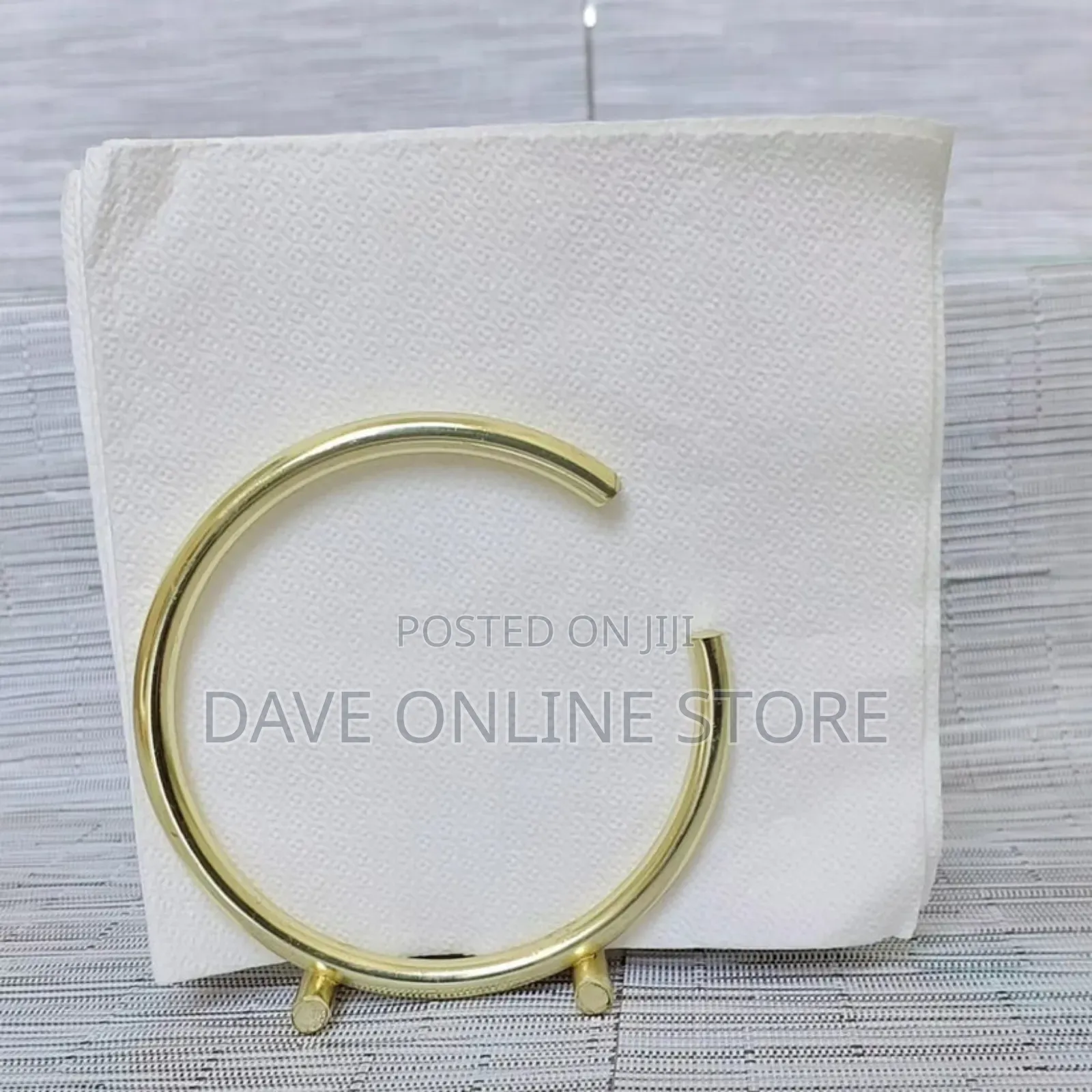 Gold Metal Napkin Holder, Candybar Restaurant Decoration