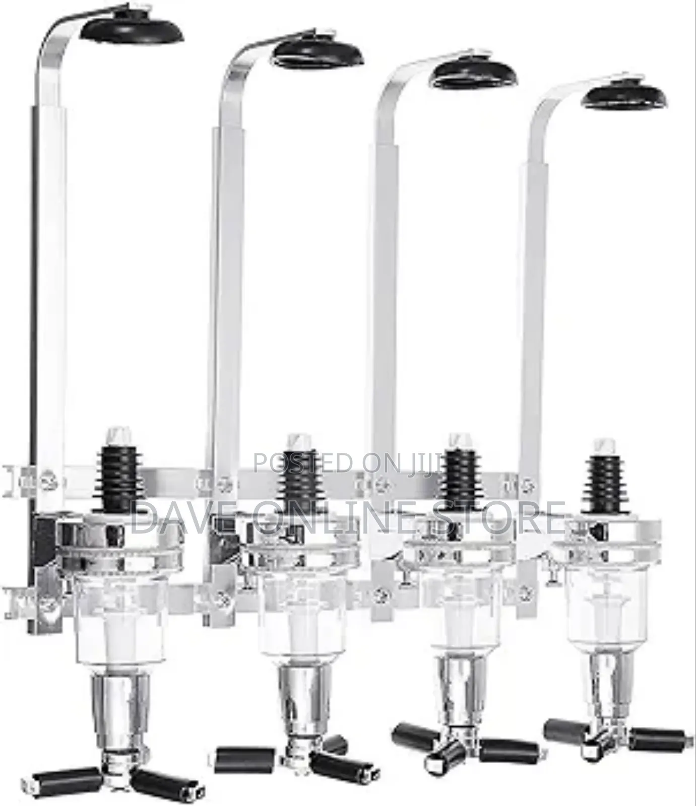 4 Bottle Wall Mounted Drink Dispenser, Smooth Pouring,