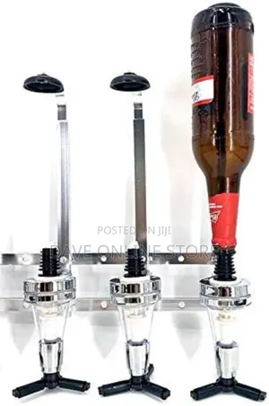 6 Bottle Liquor Dispenser Wall-Mounted Wine Holder Dispenser