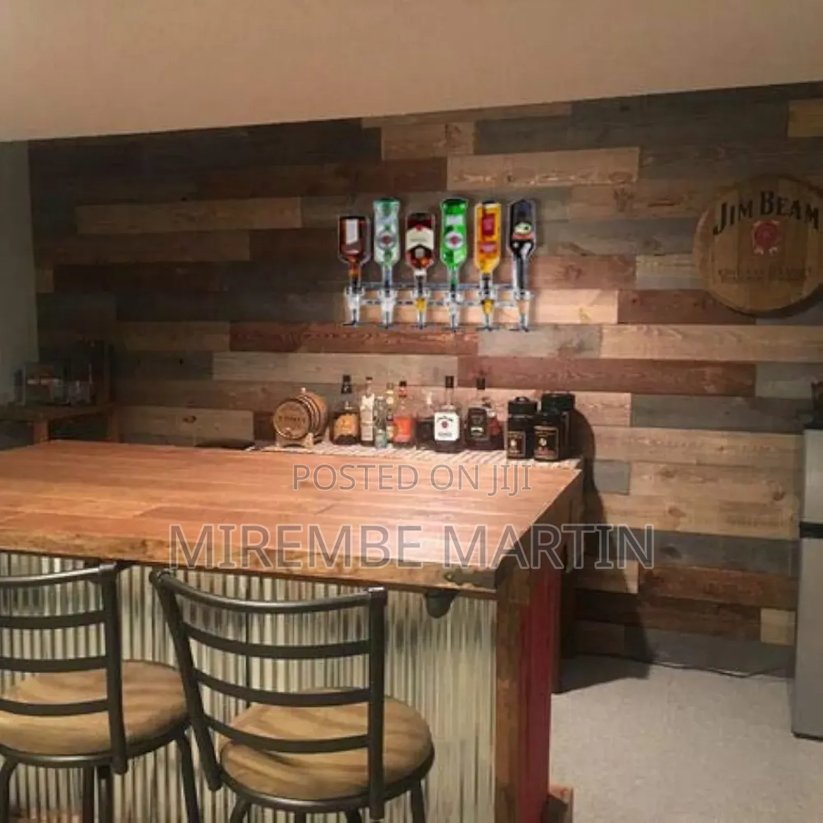 6 Bottle Wall Mounted Liquor Dispenser -