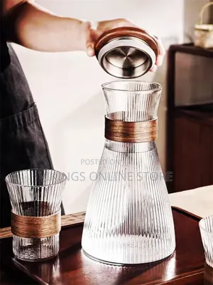 5 PCS Glass Water Jug Pitcher Set