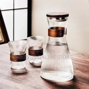 5 PCS Glass Water Jug Pitcher Set