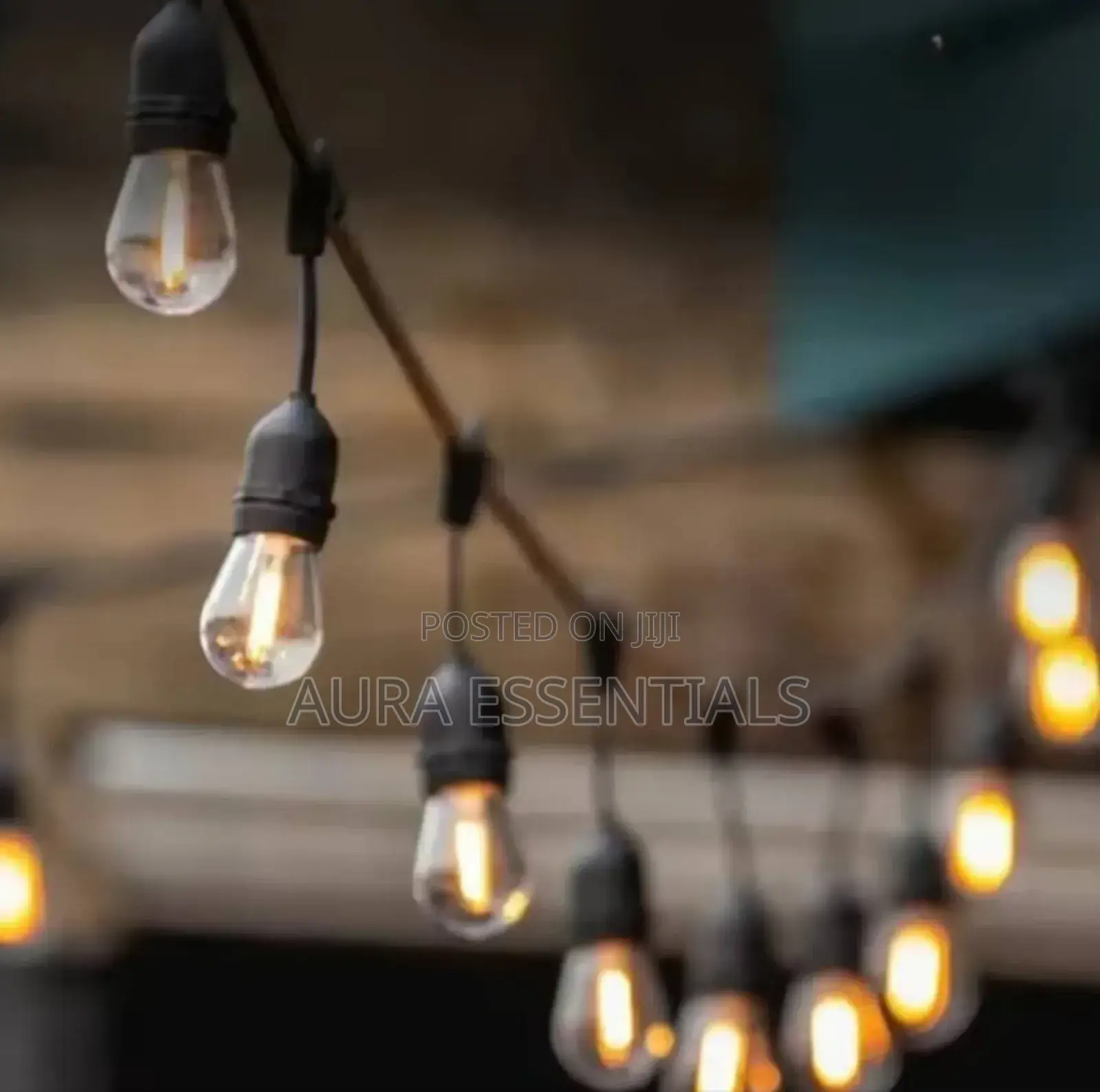 Waterproof 5mtrs Warm White Filament Outdoor String Bulbs
