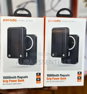 PORODO 10,000mah Magsafe Grip Power Bank