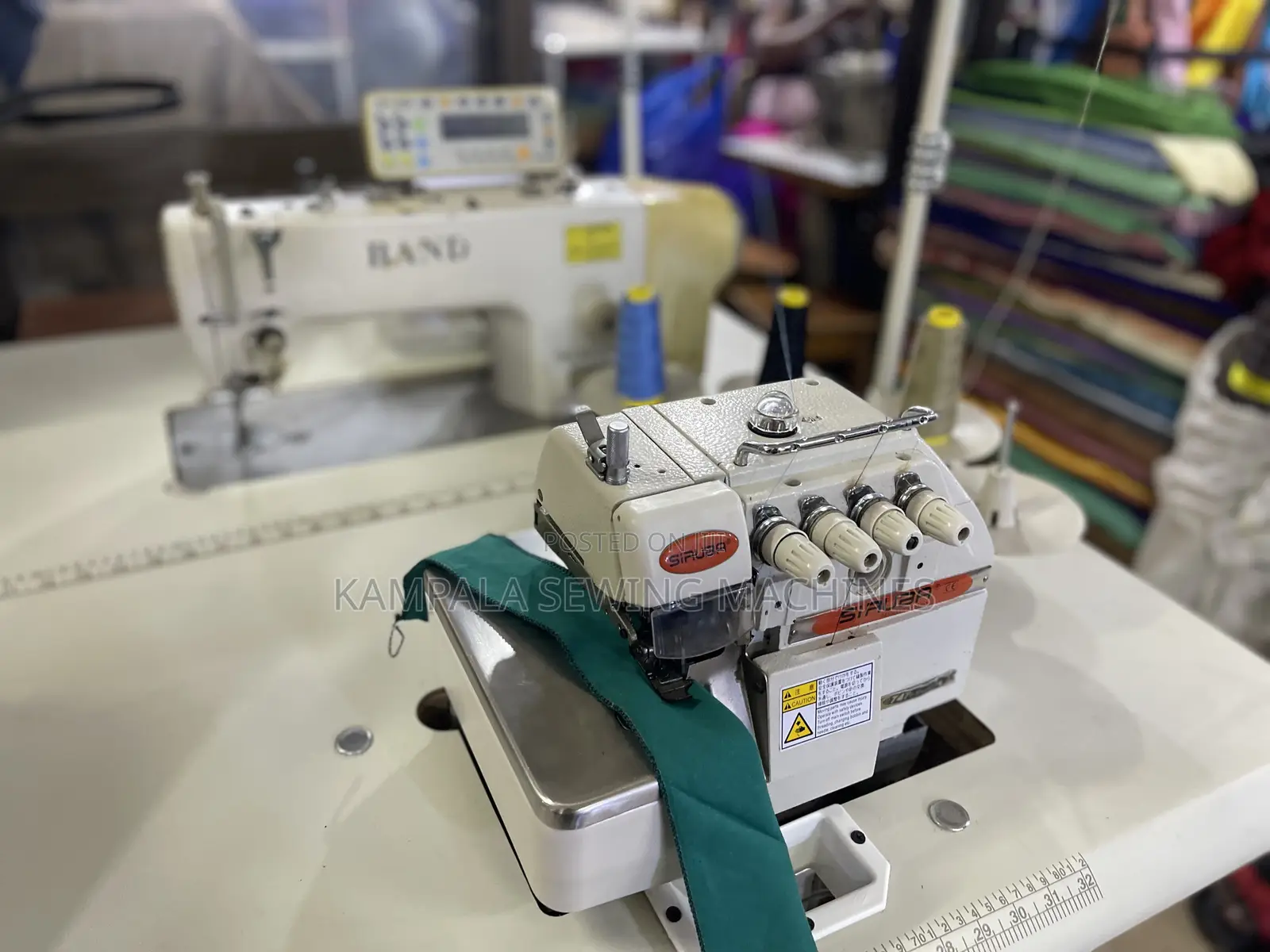 Original Siruba Industrial Overlock Sewing Machines Complete