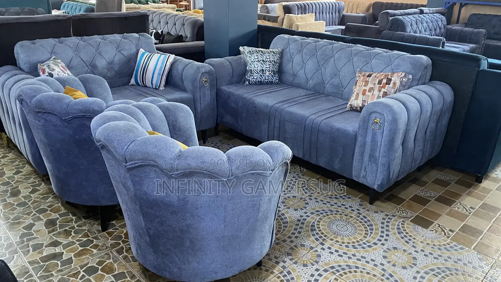 Modified Chesterfield Sofa in 7 Seaters Readily Available