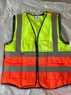 Safety Reflector Jacket Double Color With Pockets And Zip