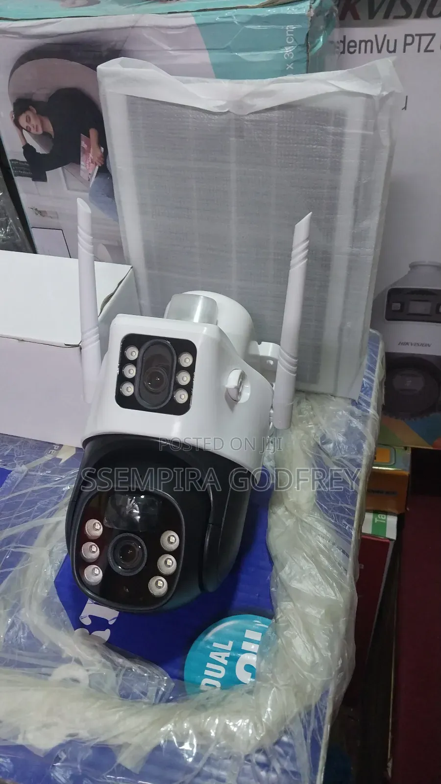 Solar Dual Lens 360degrees Smart Net Camera