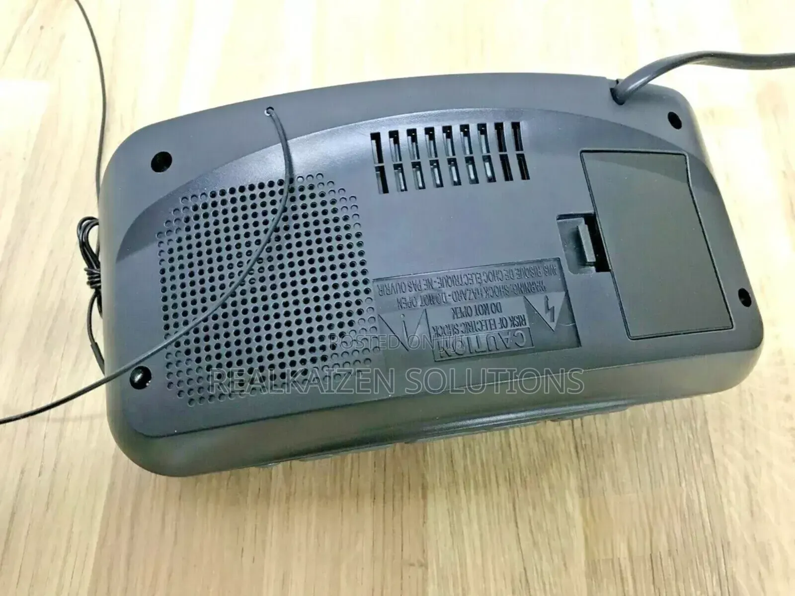 UK BUSH Large Red Digital LED Dual Alarm Clock Radio