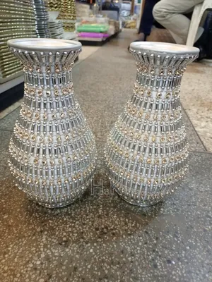 Classic Silver Vase for Home Decor,