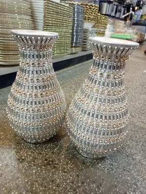 Classic Silver Vase for Home Decor,