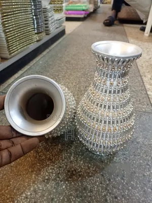 Classic Silver Vase for Home Decor,