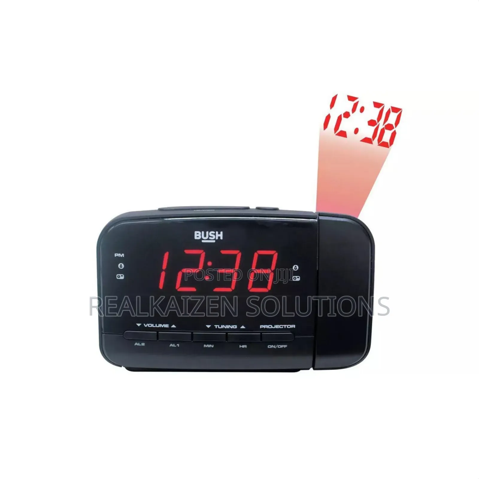 UK BUSH Alarm Clock Digital Radio With Time Projection