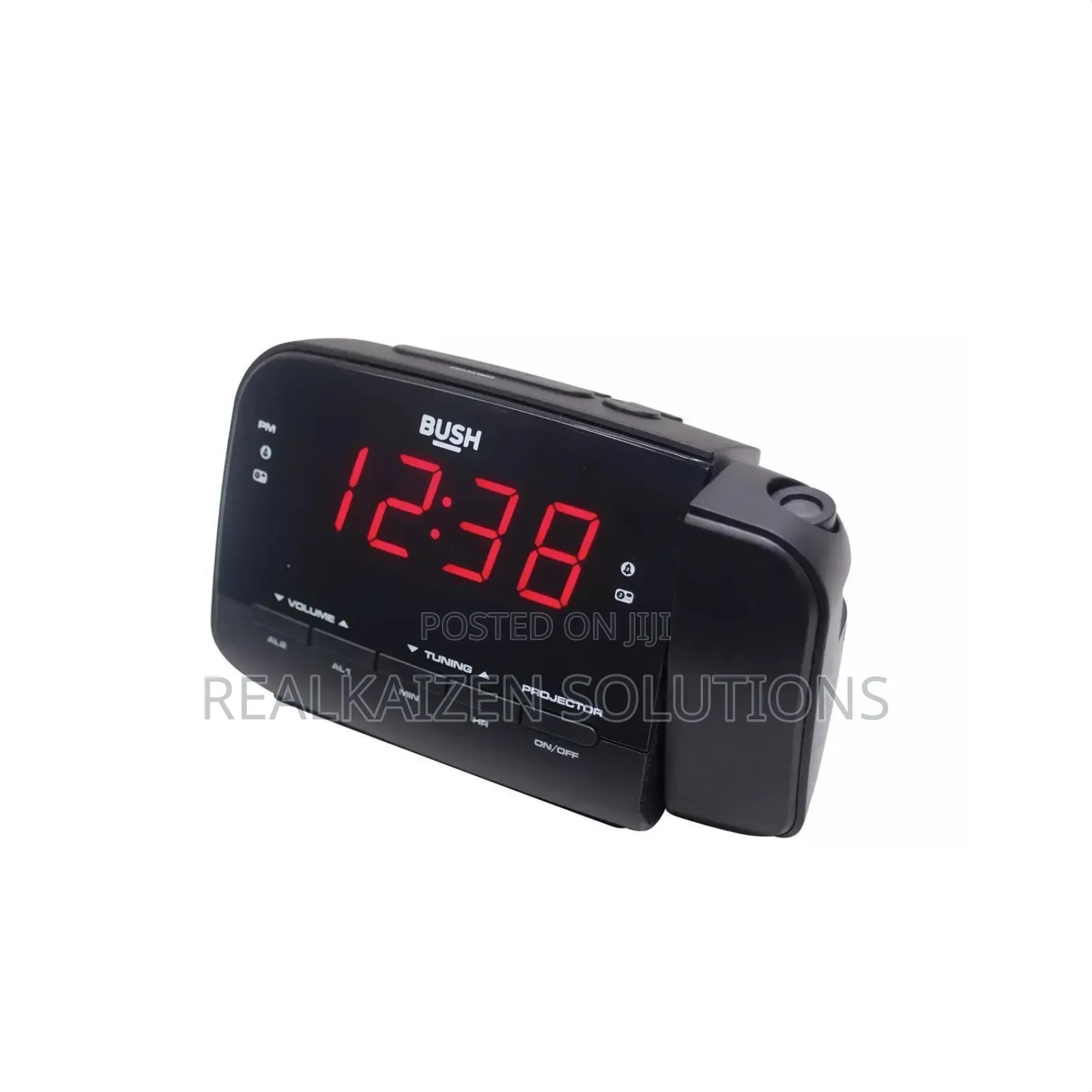 UK BUSH Alarm Clock Digital Radio With Time Projection