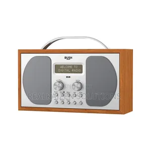 UK BUSH DAB FM Bluetooth Silver Wood Digital Radio