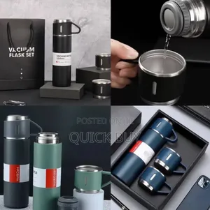 Classic Premium Vacuum Flask Set Stainless Double Wall