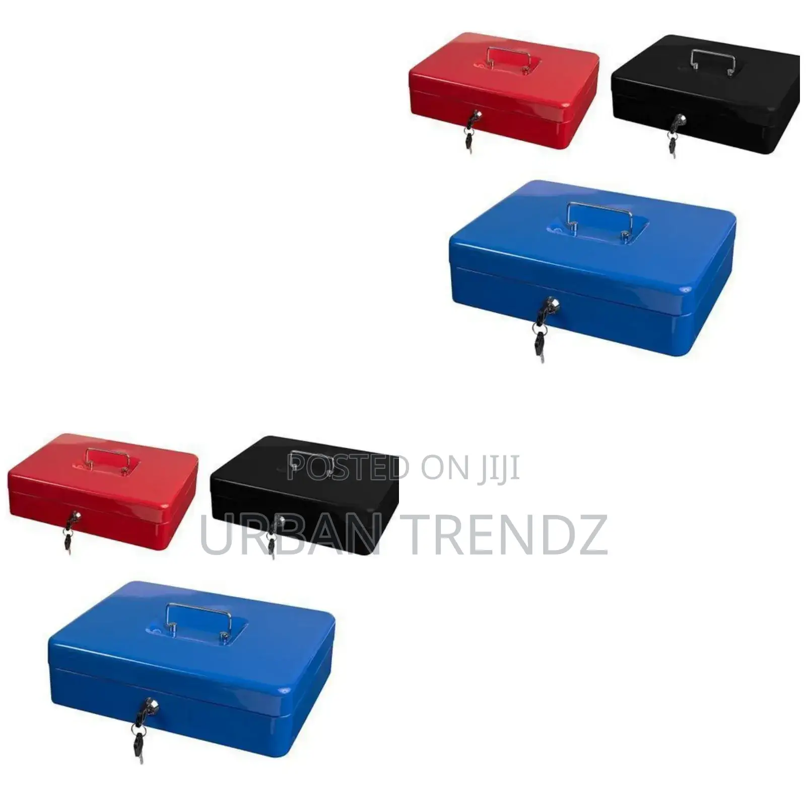 Safe Cash Box Money Bank - Red,Blue