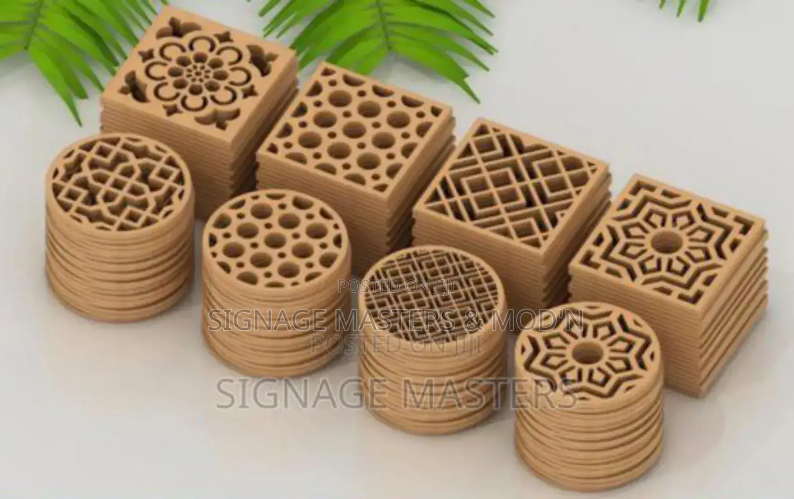 Wooden Table Mat Coasters