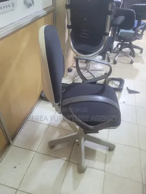 Grey and Black Adjustable Chair