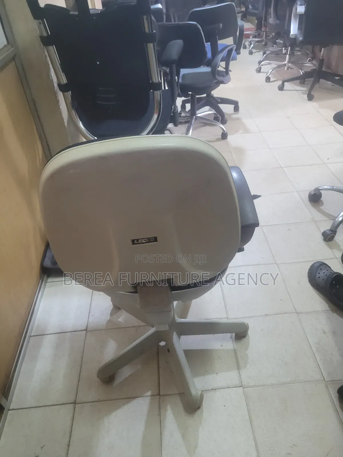 Grey and Black Adjustable Chair