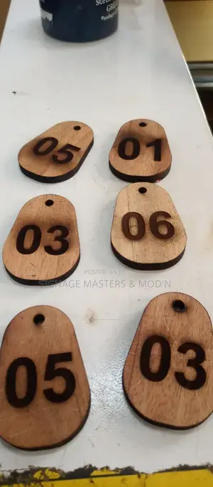 Wooden Engraved Key Holders