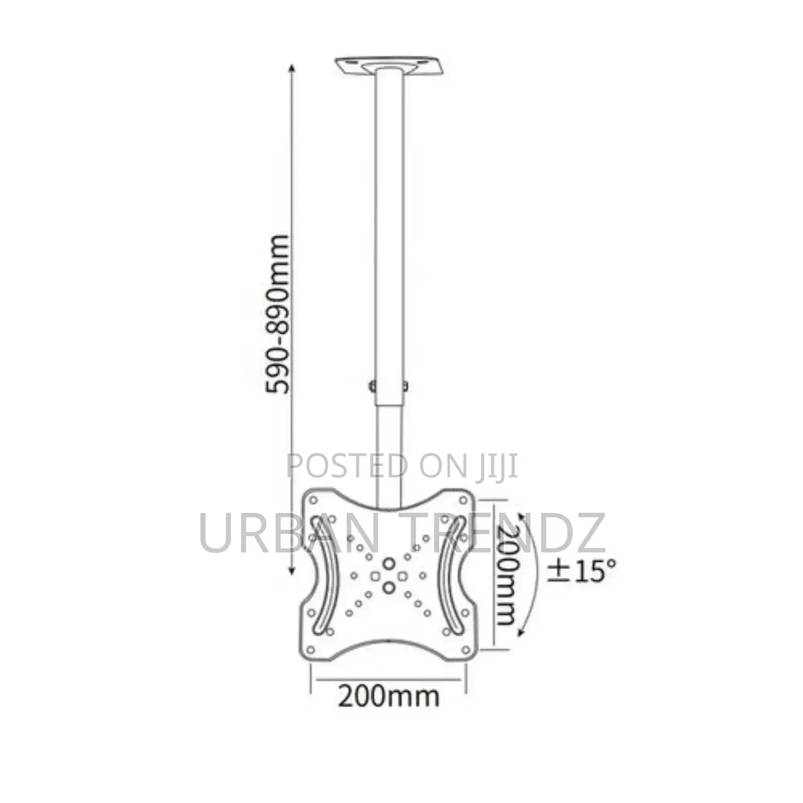 Ceiling TV Mount Bracket Fits 14-45" LCD LED Plasma