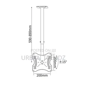 Ceiling TV Mount Bracket Fits 14-45" LCD LED Plasma