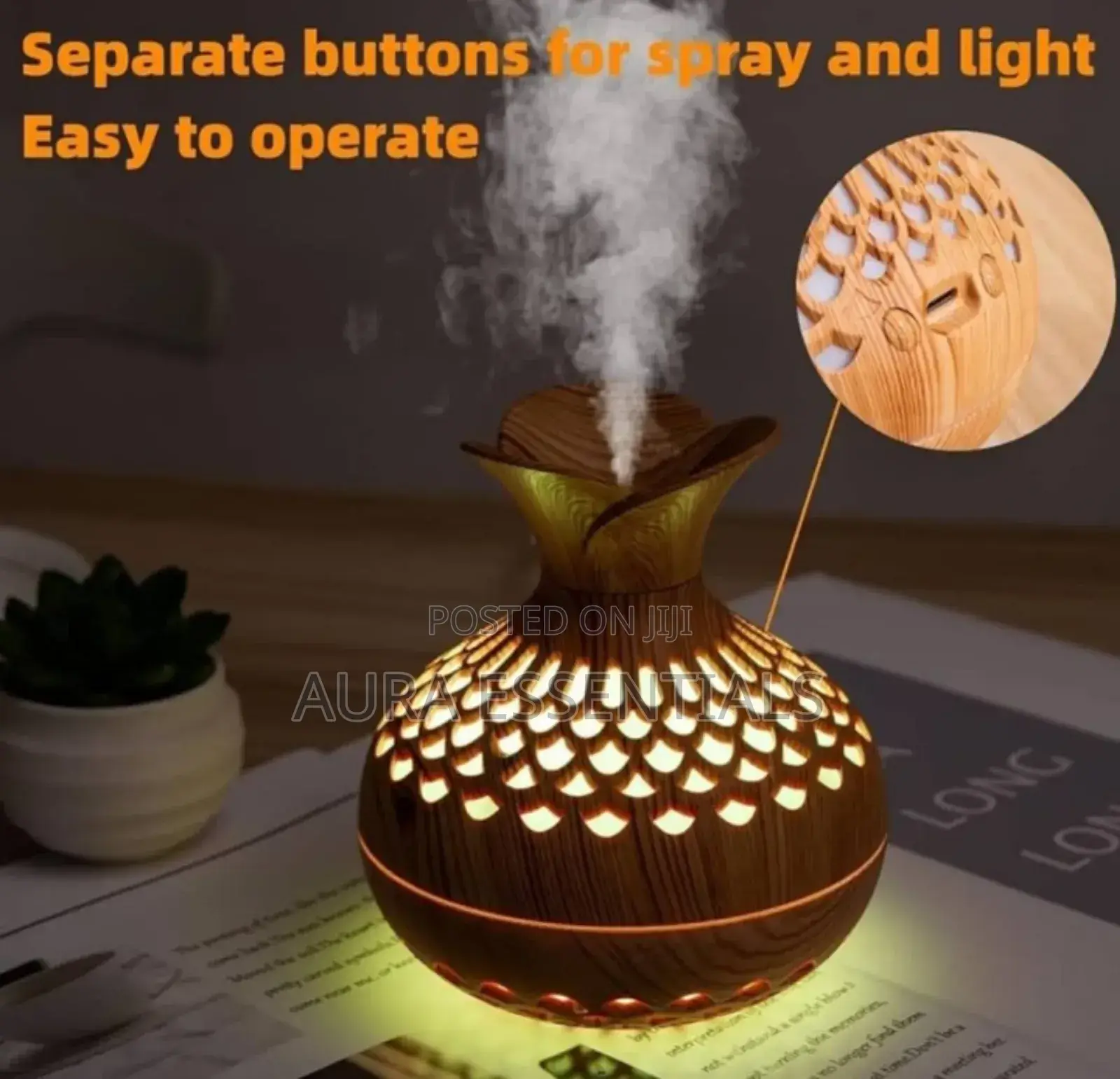 Colorful Cool Mist Flower Shaped Humidifier