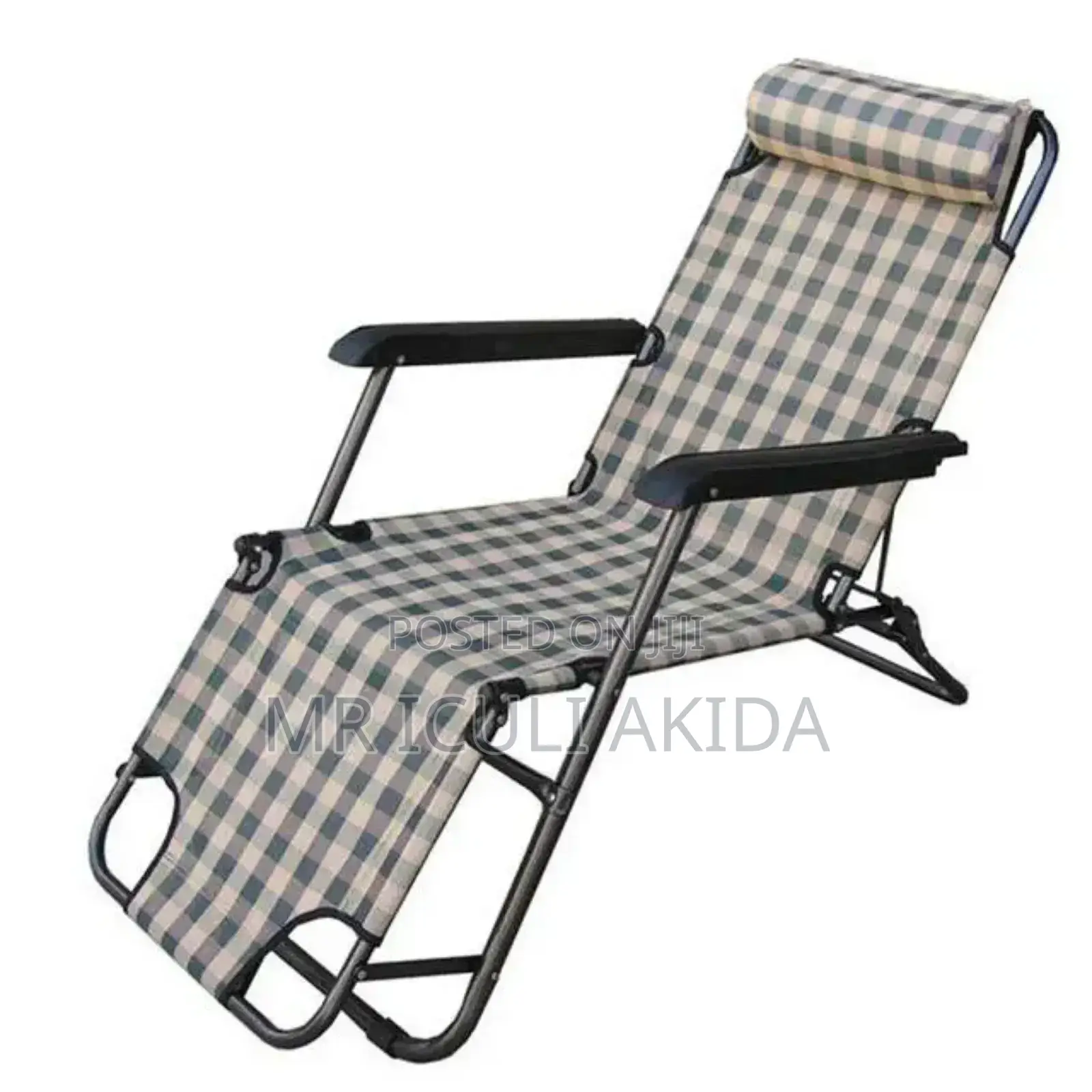 Foldable Outdoor Inclining Zero Gravity Lounger Bed Chair