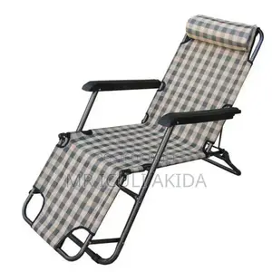 Foldable Outdoor Inclining Zero Gravity Lounger Bed Chair