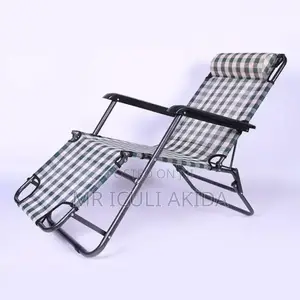 Foldable Outdoor Inclining Zero Gravity Lounger Bed Chair