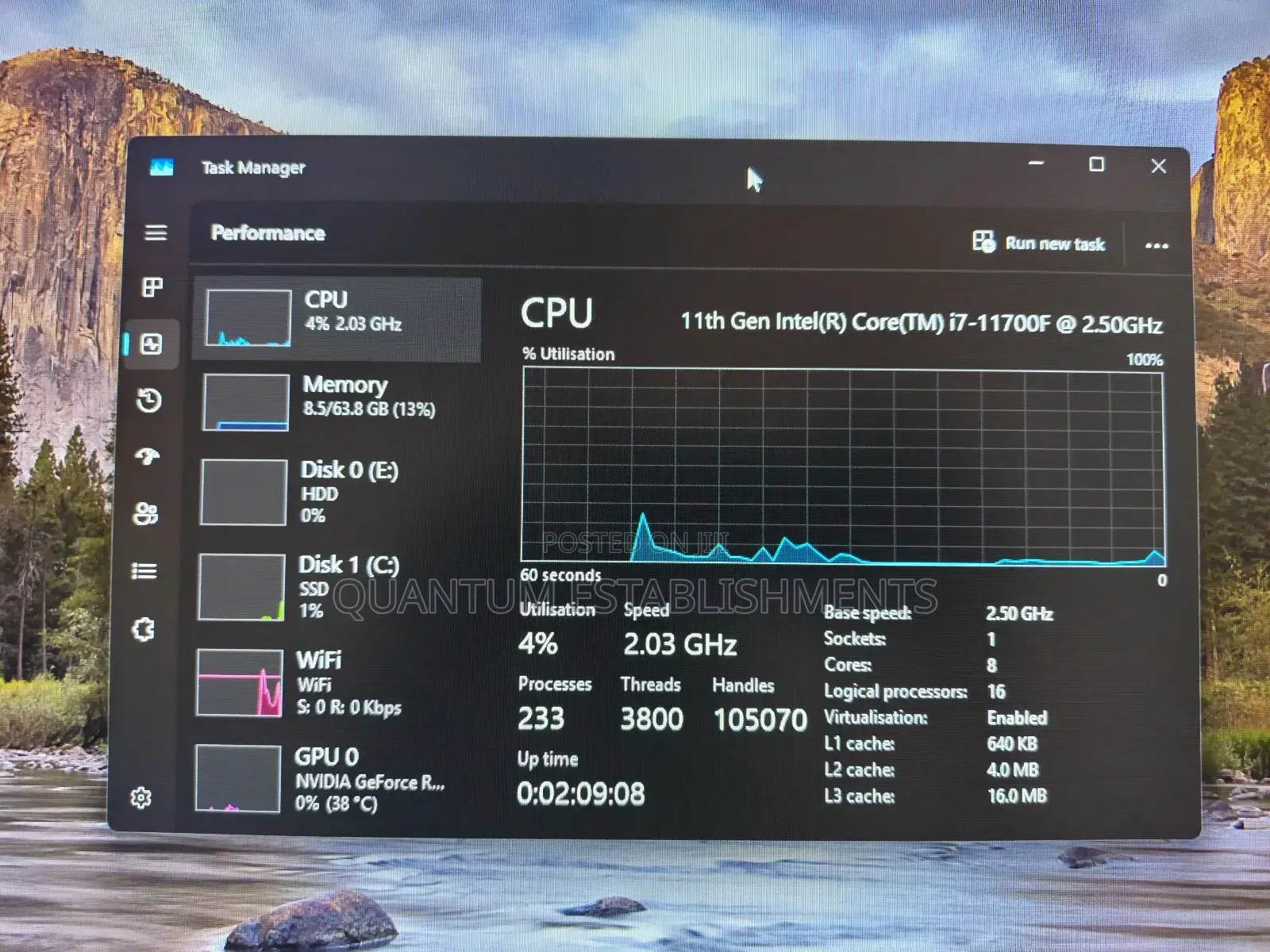 Desktop Computer HP EliteDesk 800 64GB Intel Core i7 HDD+SSD 1T