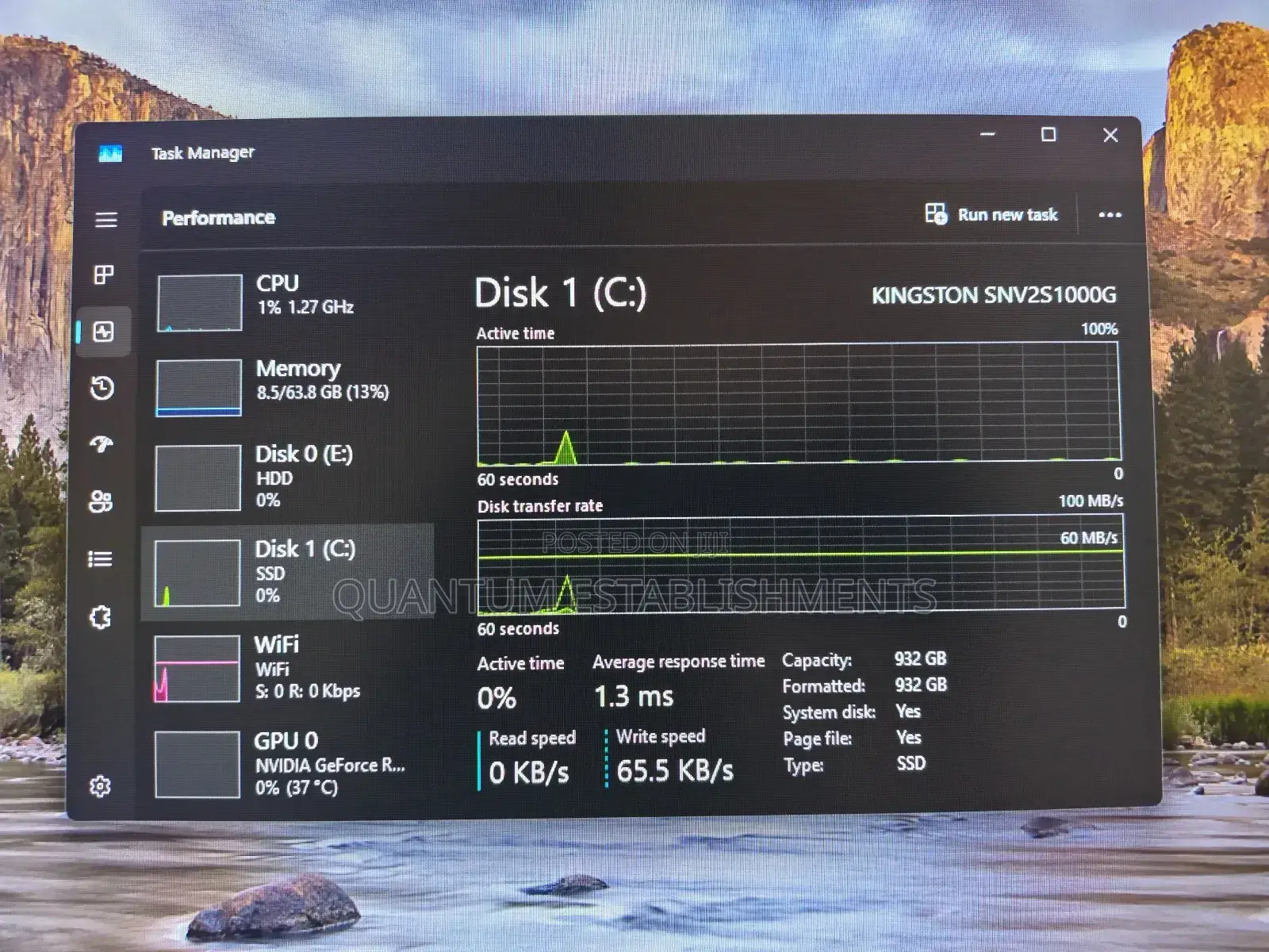 Desktop Computer HP EliteDesk 800 64GB Intel Core i7 HDD+SSD 1T