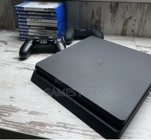 Ps4 Slim Unchipped Consol and One Black Controller ,