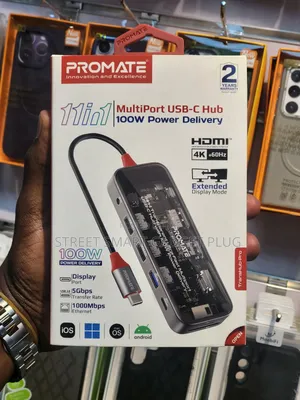 PROMATE 11in1 Multi PORT USB-C HUB(100watts)PD