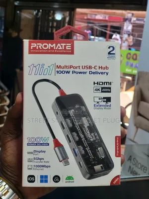 PROMATE 11in1 Multi PORT USB-C HUB(100watts)PD
