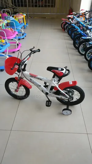 Kids Bicycle With Dual Breaks Red White -multicolour