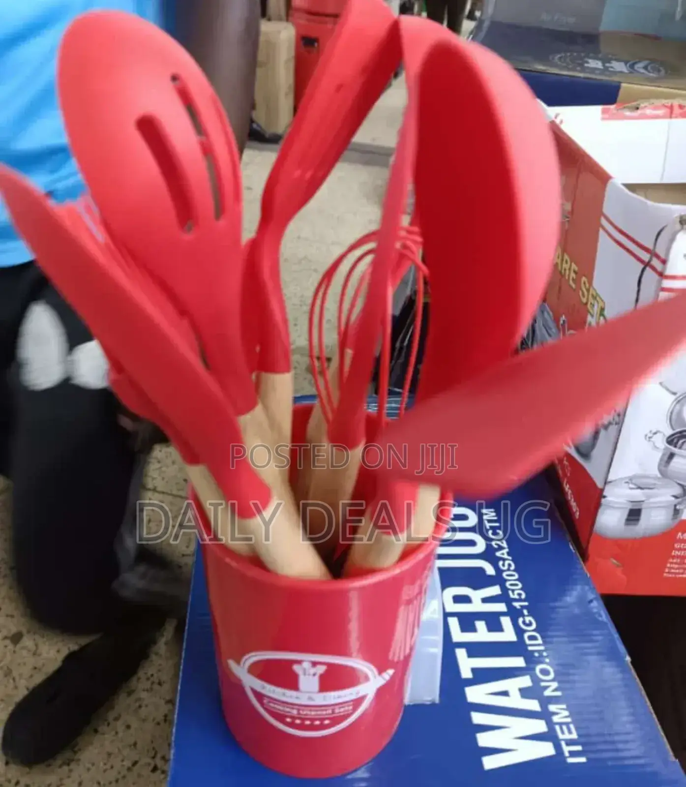 Red in Colour Silicone Utensils