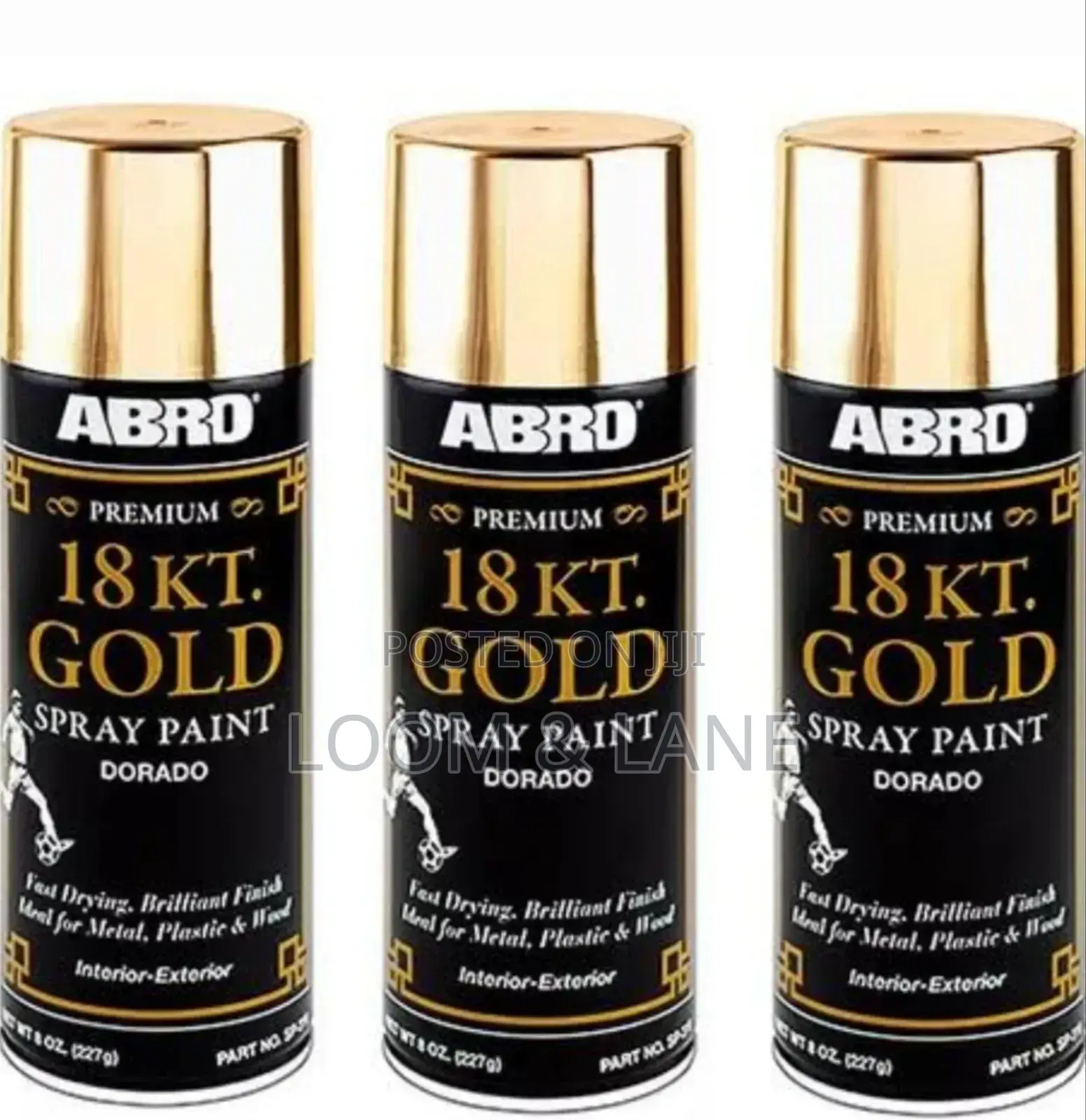 ABRO Premium Gold Spray Can Paint