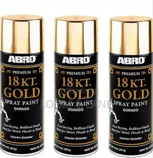 ABRO Premium Gold Spray Can Paint