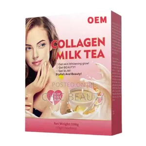 Collagen Milk Tea Whitening, Glow, Anti Aging 10 Sachets