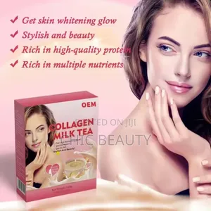 Collagen Milk Tea Whitening, Glow, Anti Aging 10 Sachets