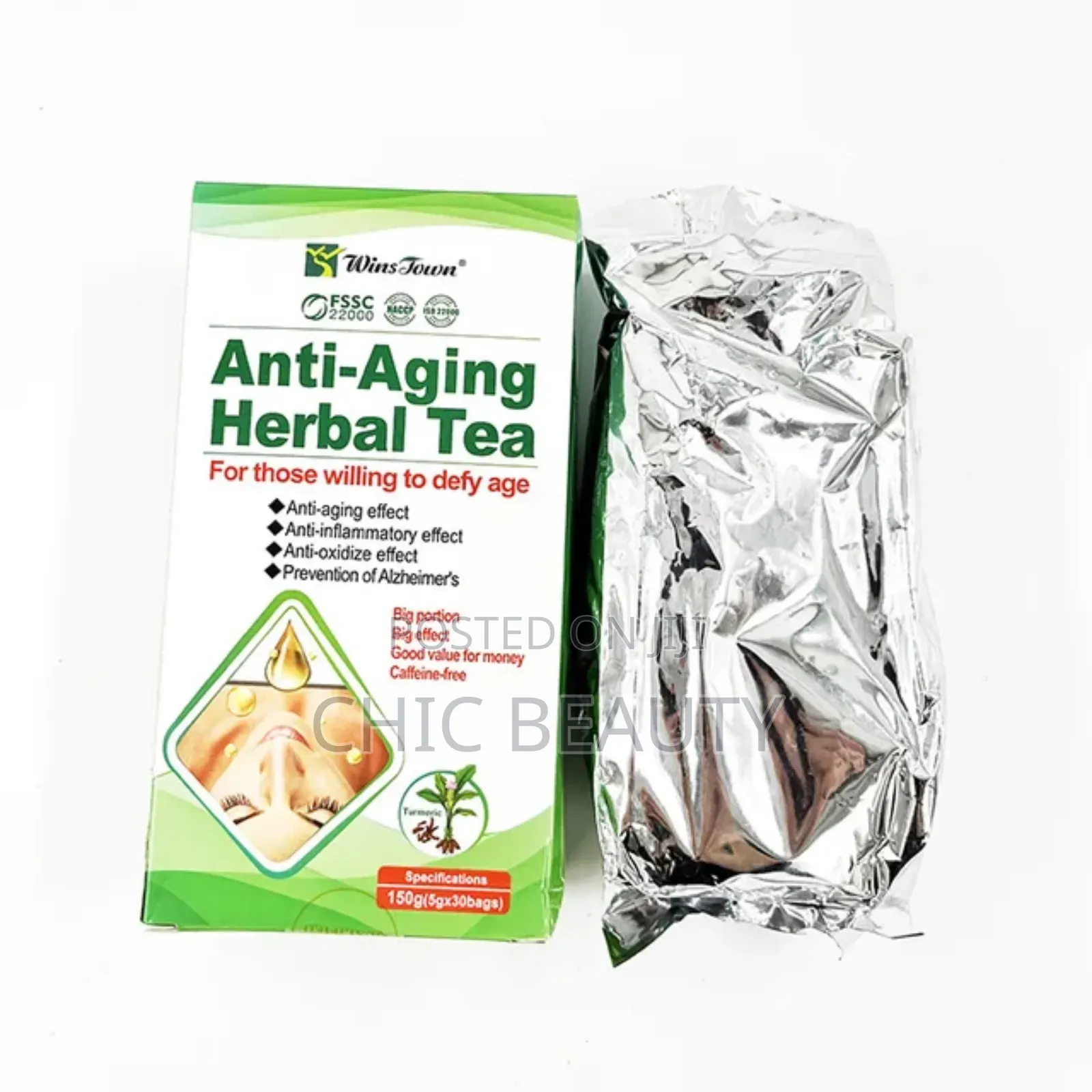 Anti Aging Herbal Tea, Anti Inflammatory 30 Tea Bags