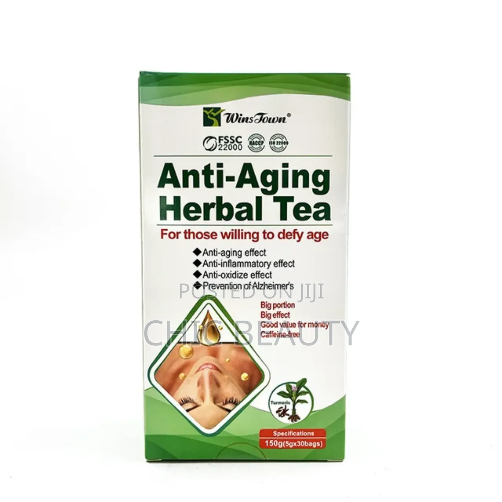 Anti Aging Herbal Tea, Anti Inflammatory 30 Tea Bags