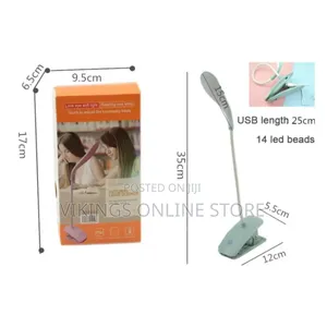 LED Table Lamp With Clip Rechargeable Desk Lamp