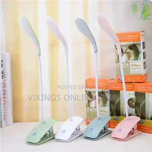 LED Table Lamp With Clip Rechargeable Desk Lamp