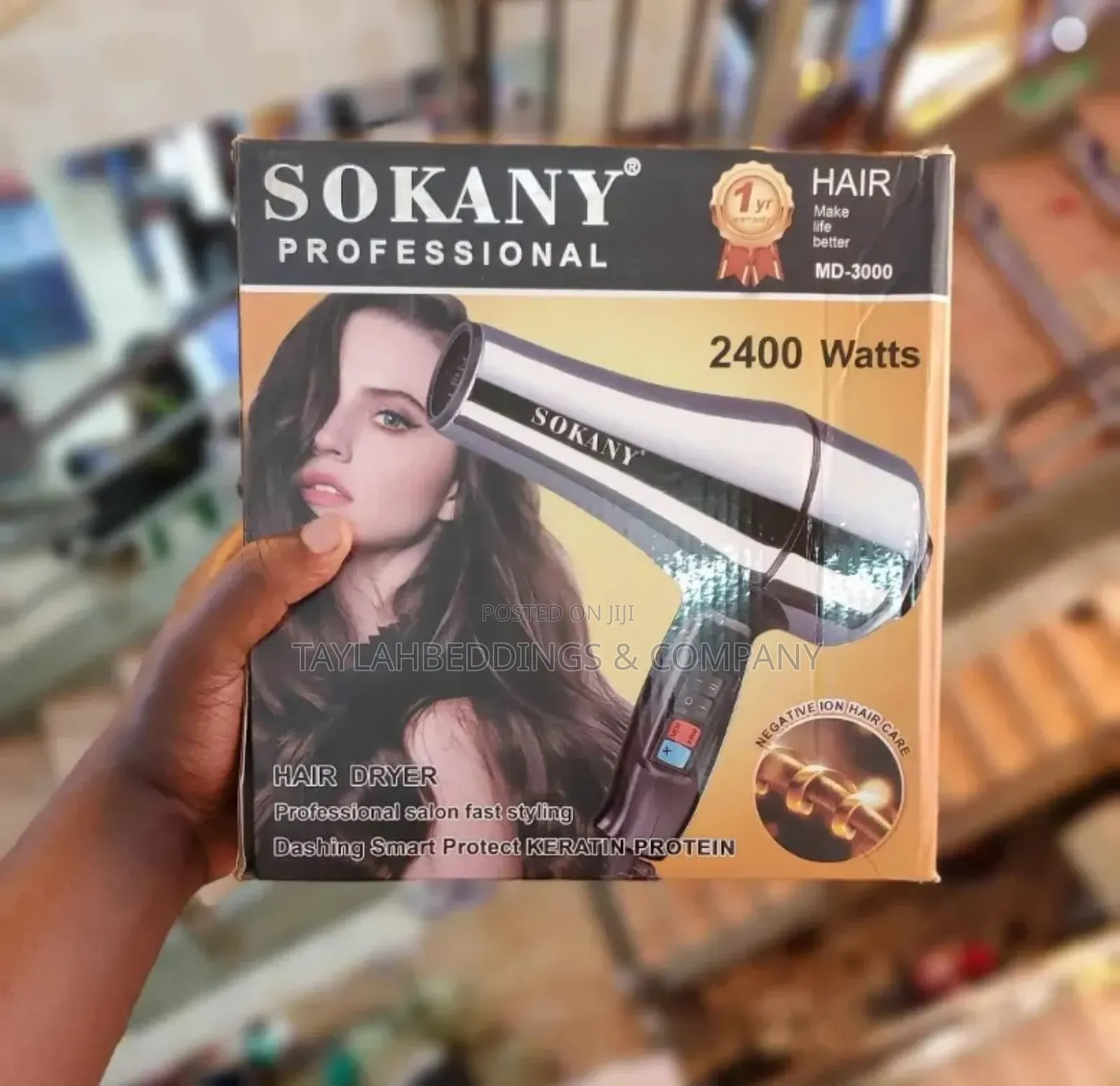 Sokany Hand Hair Dryer – Silver