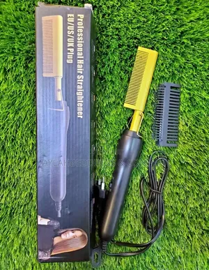Electric Hot Hair Straightening Comb
