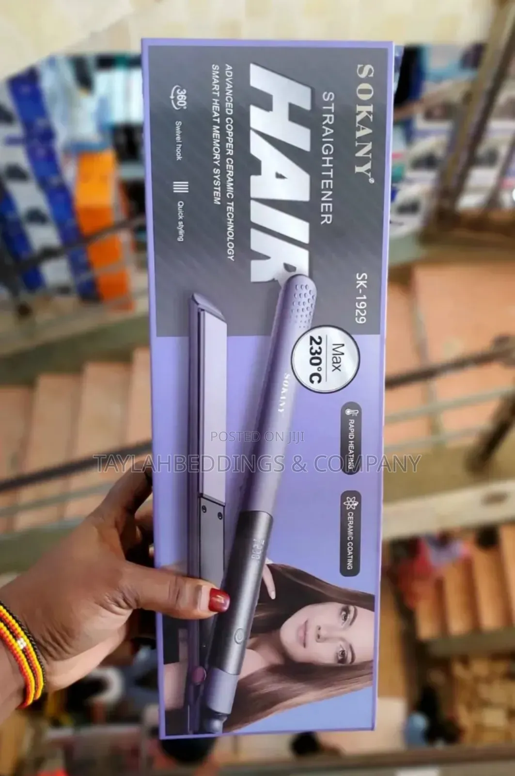 2 in 1 Straightener and Curling Iron Titanium