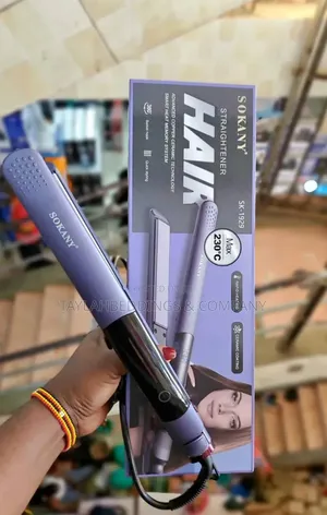 2 in 1 Straightener and Curling Iron Titanium